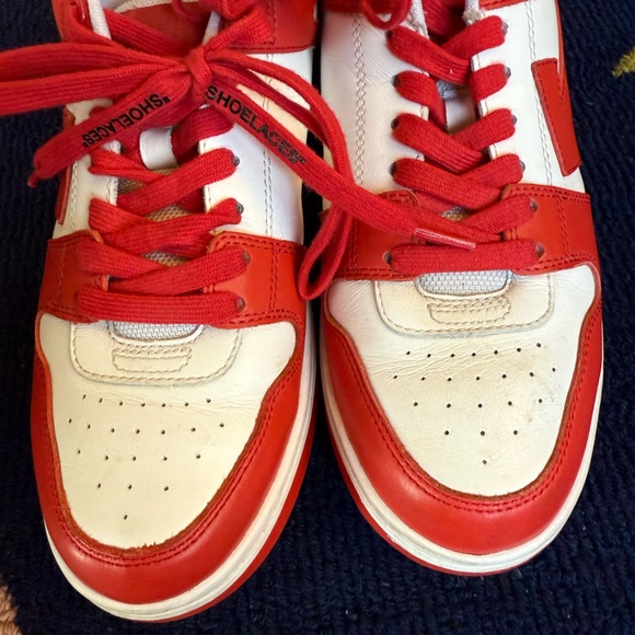 Off-White Out of Office White Red Sneakers - Picture 9 of 11